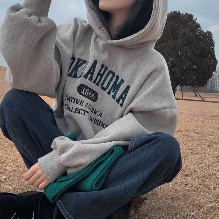 Cozy Embroidered Velvet Padded Pullover Sweater