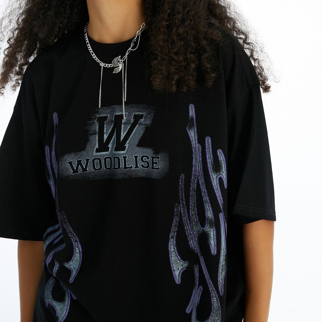 Retro Streetwear Letter Print Loose Short Sleeve Tee