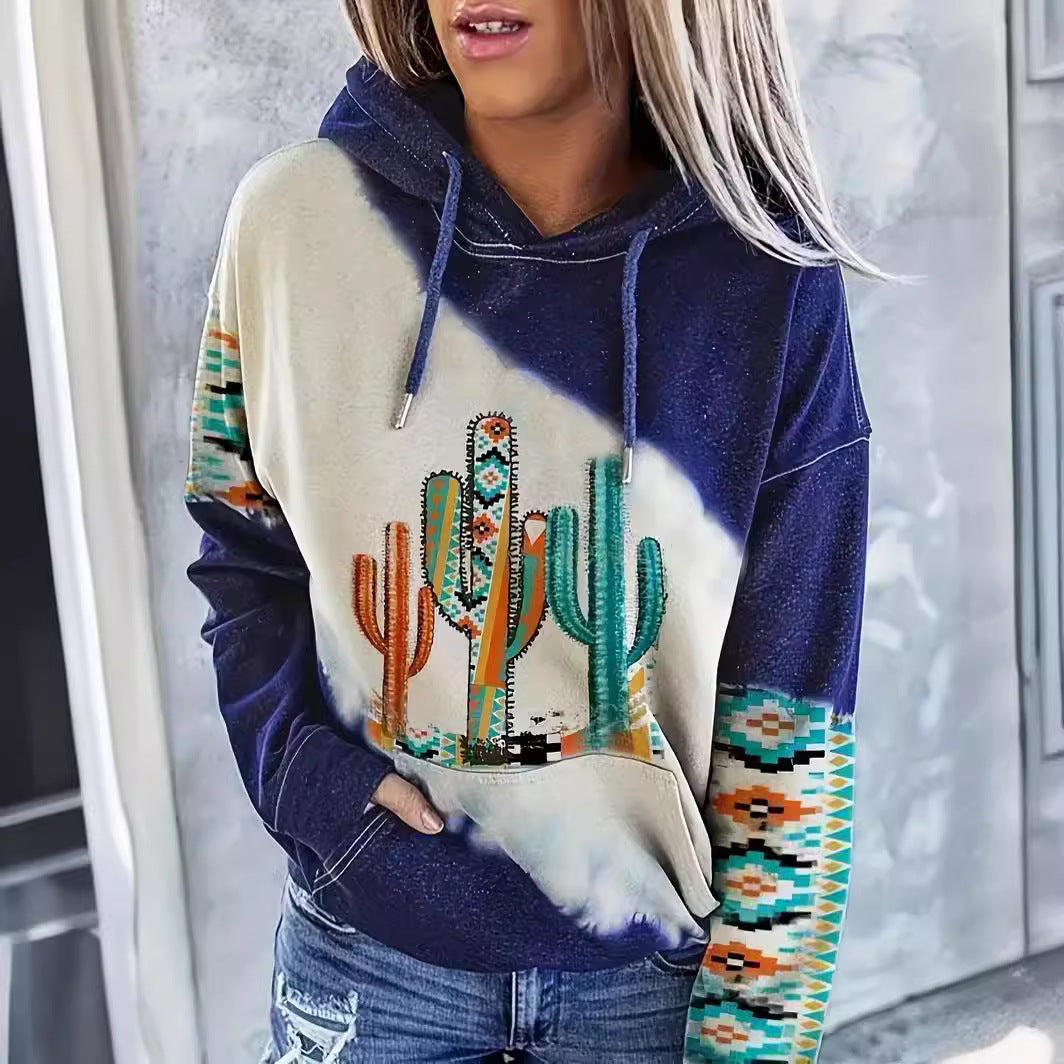 Ethnic Style Women's 3D Graphic Casual Sports Hoodie