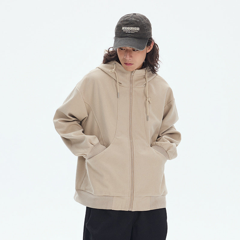 Cozy Matching Couple Hooded Sweatshirt in Solid Colors