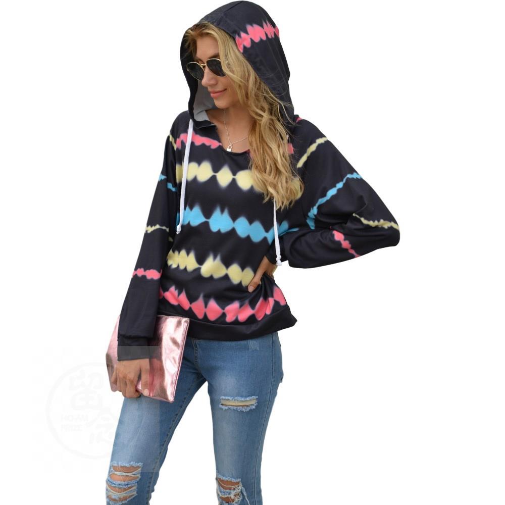 Women's Cozy Striped Winter Hoodie