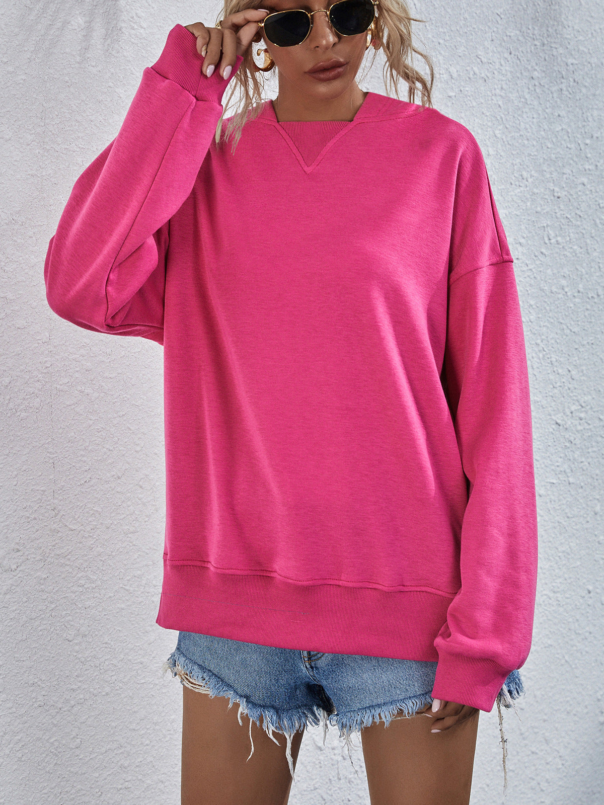Women's Fleece-Lined Casual Hooded Sweatshirt