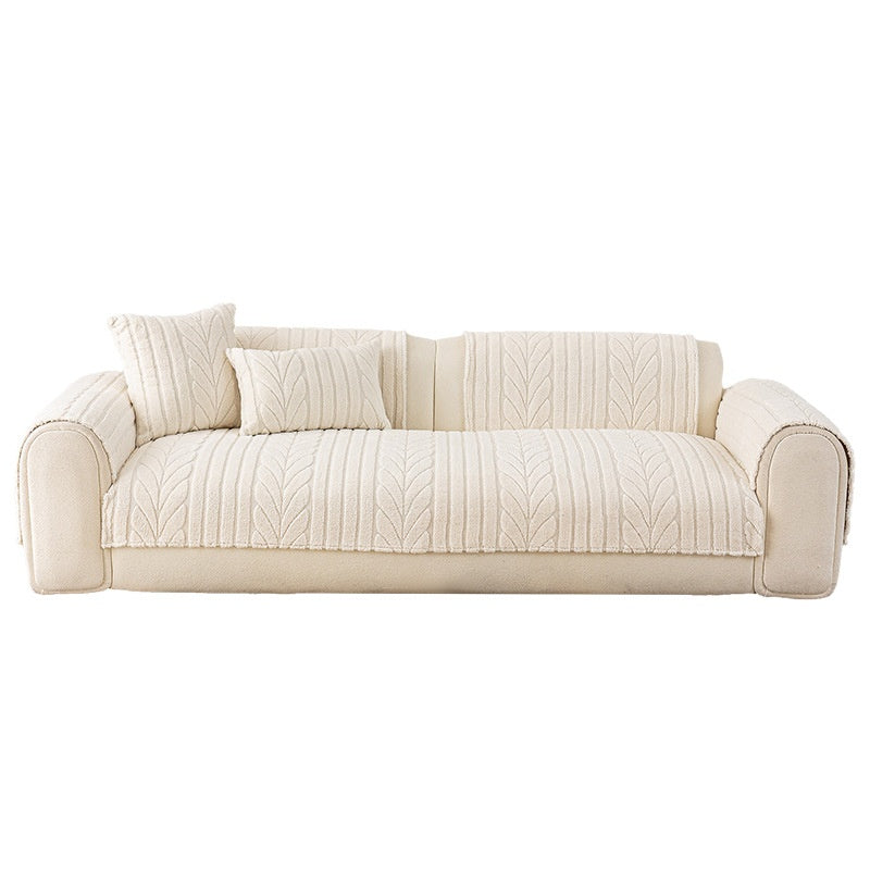 Thickened Cotton Flannel Seat Cushion Covers - Machine Washable & Non-Slip