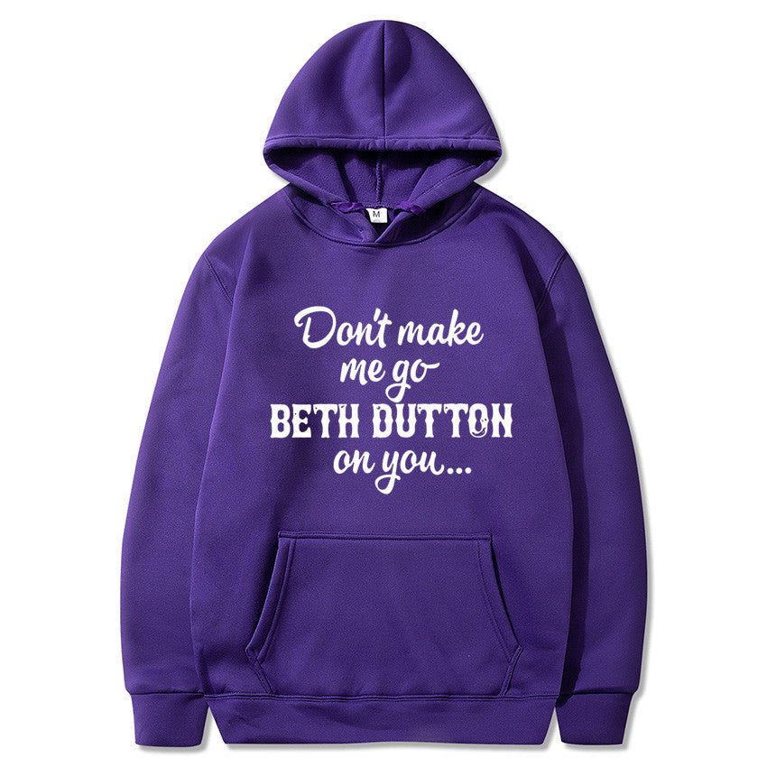 Chic Letter Print Long Sleeve Women's Pullover Shirt