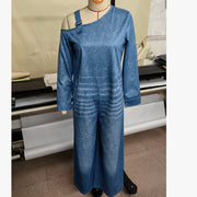 Cowboy One Neck Zipper Pocket Jumpsuit