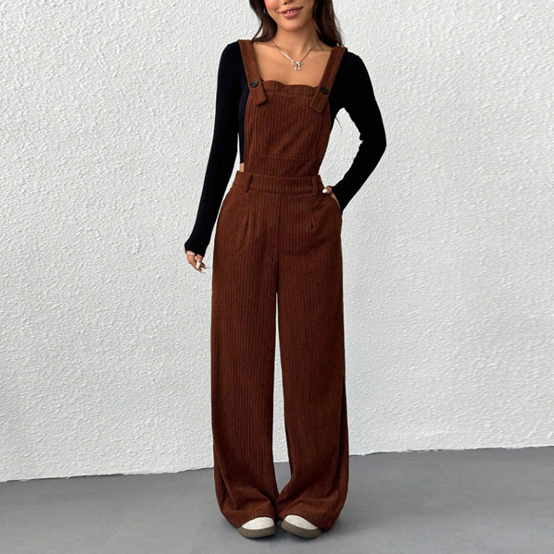 Women's Trendy Corduroy Overalls