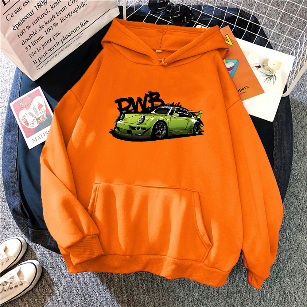 Initial D Porsche RWB Graphic Hoodie - Cozy Streetwear Sweatshirt