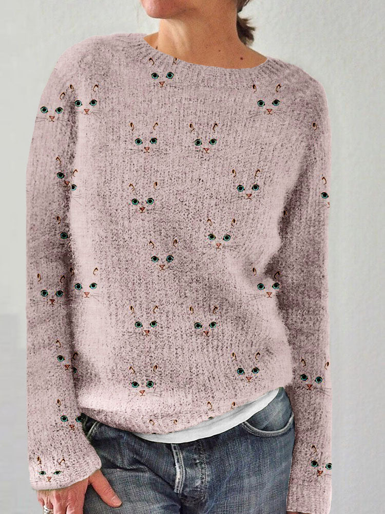Women's Casual Velvet 3D Effect Pullover Sweater
