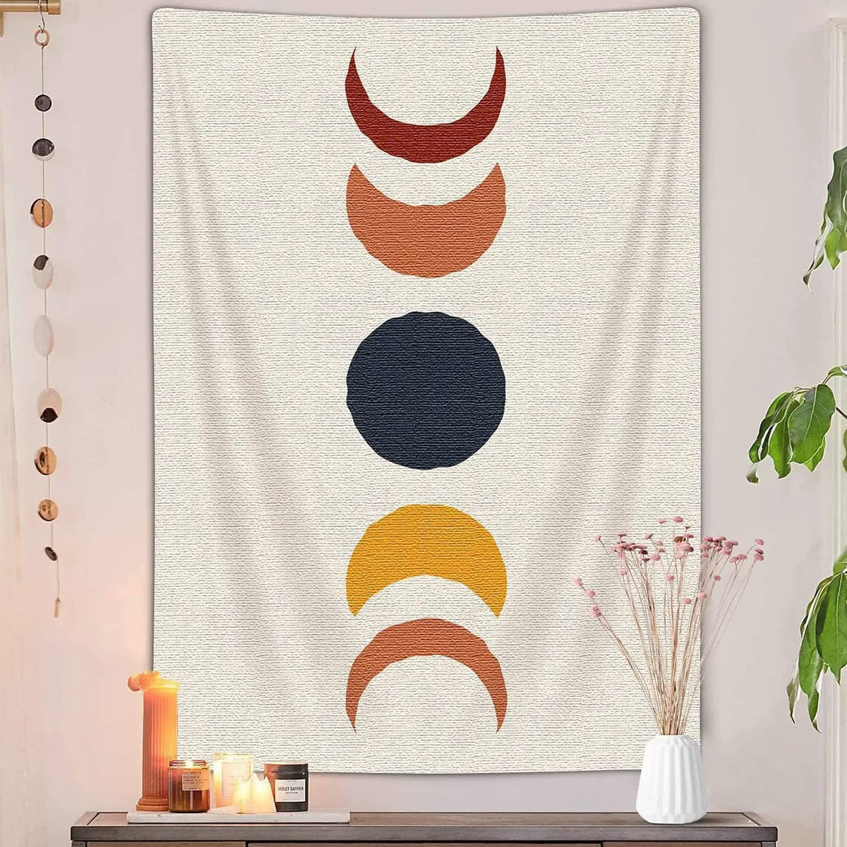 Bohemian Sun Tapestry Synthetic Fiber Retro Decor