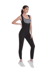 Women's Sweat Sauna Suit Jumpsuit Waist Trainer