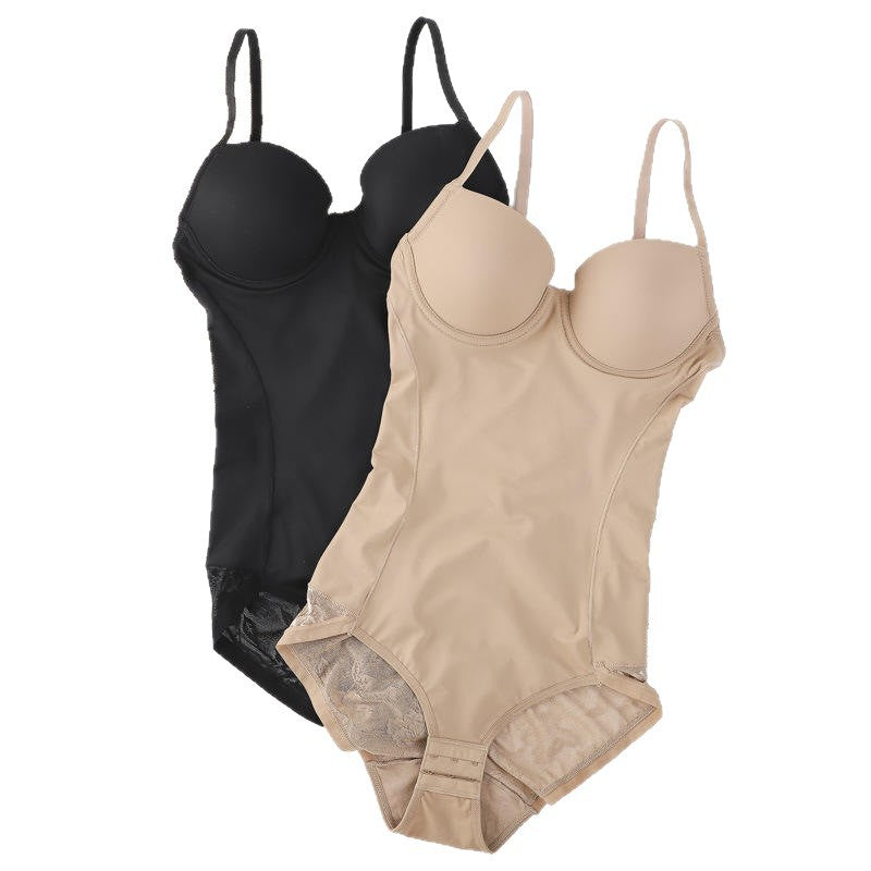 Strap-style Shapewear Tummy-control Bodysuit