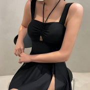 Tummy Control Modest One-Piece Swimsuit