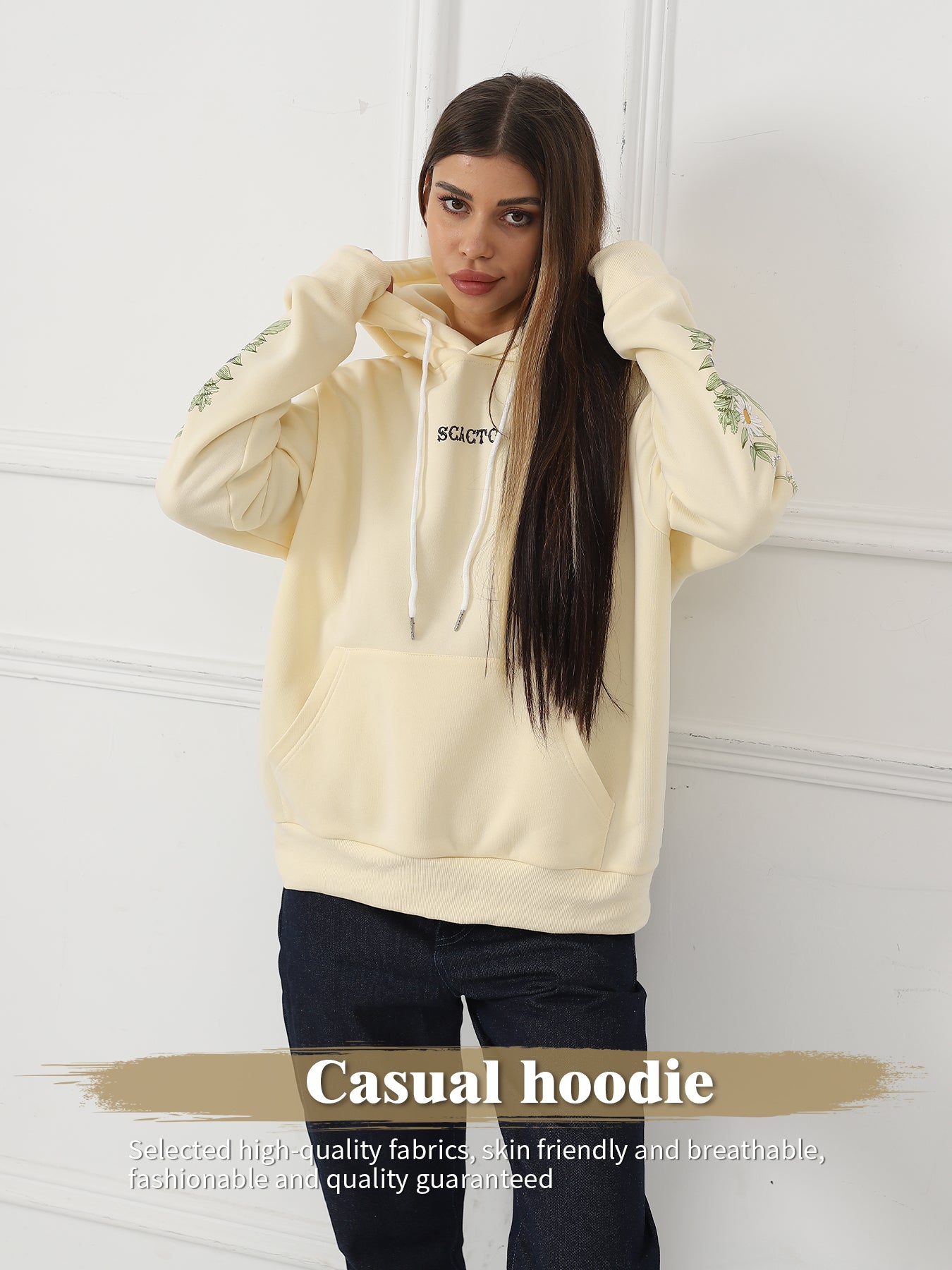 Women's Floral Long Sleeve Sweatshirt