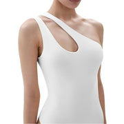 Women's Fashion Sleeveless One-shoulder Jumpsuit