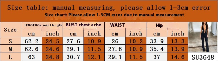 Women's Lace-Up Halter Slim Fit Jumpsuit