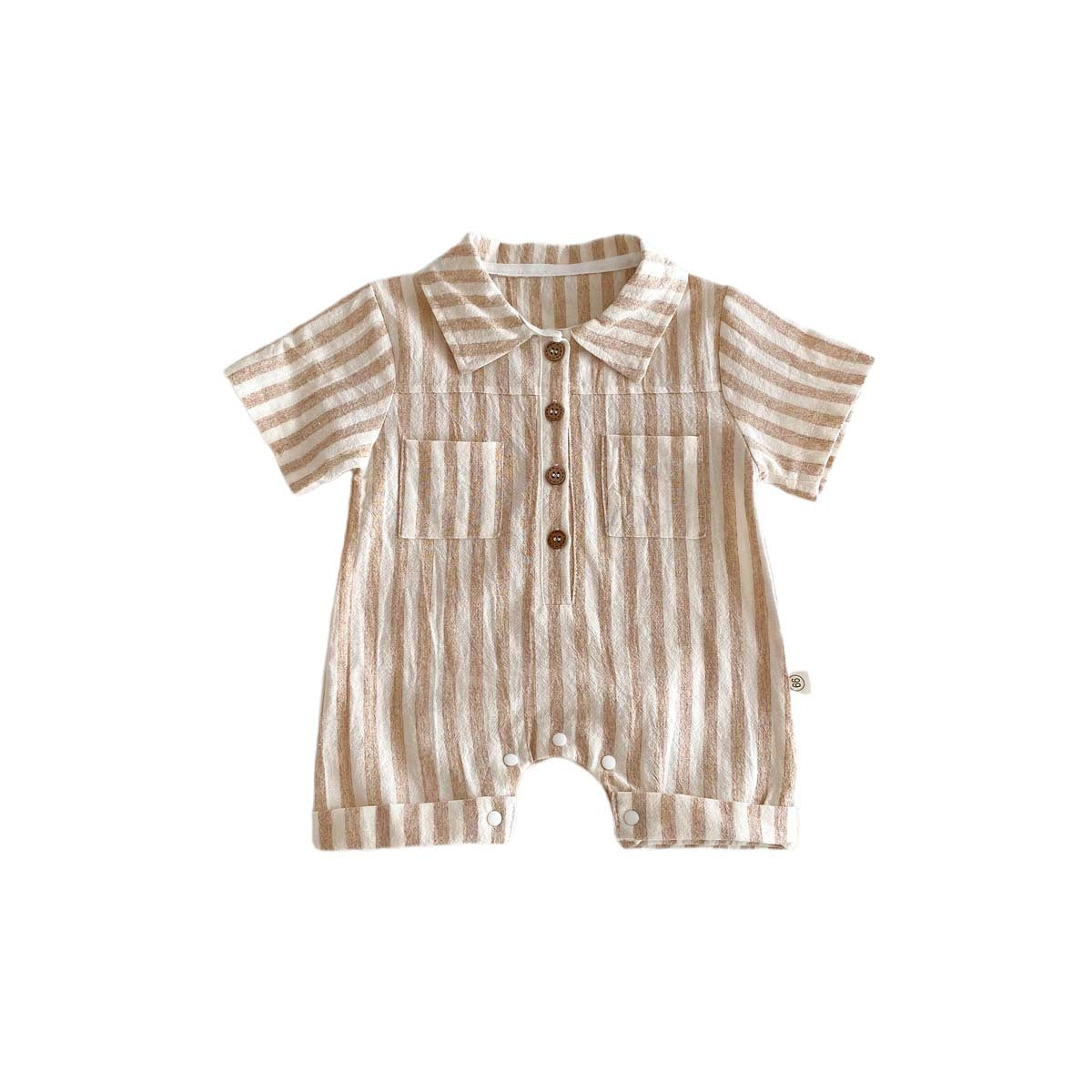 Summer Baby Thin Short-sleeved Casual Jumpsuit