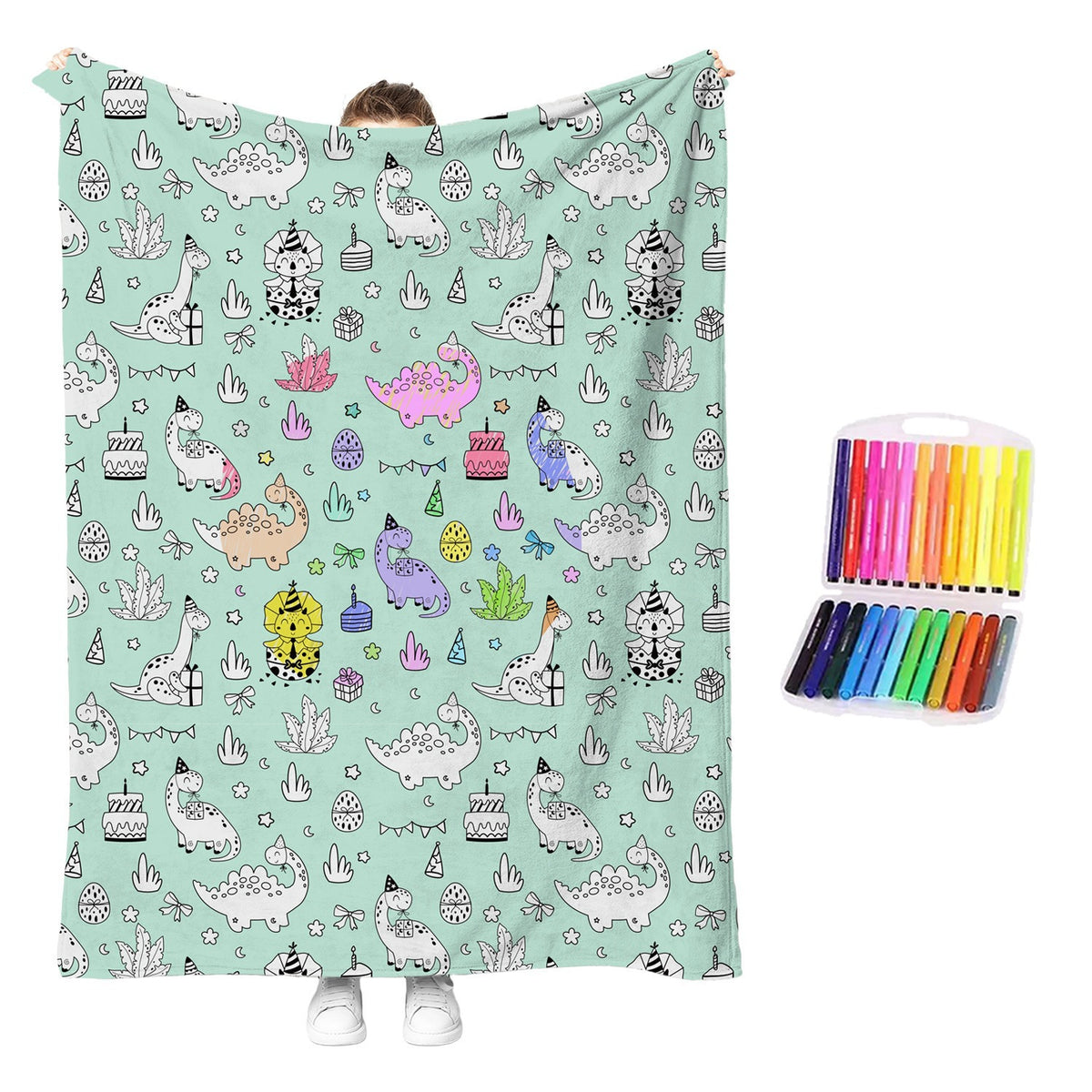 Interactive Diy Creative Painting and Graffiti Blanket