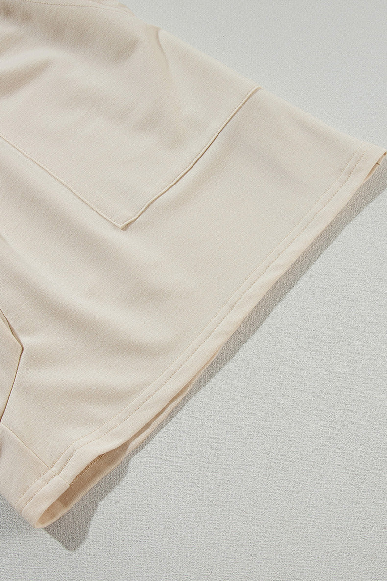 Casual Smocked Straight Leg Jumpsuit