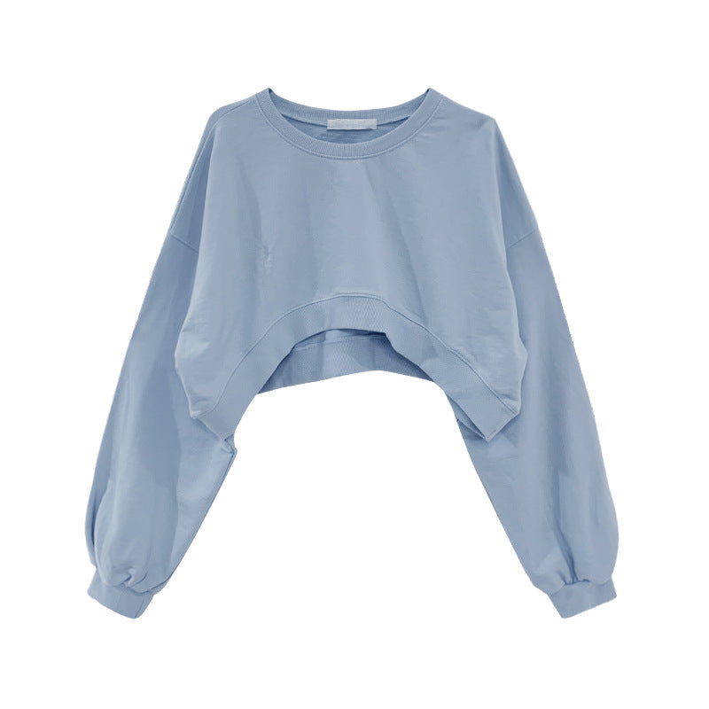 Women's Solid Color Loose Short Sweater