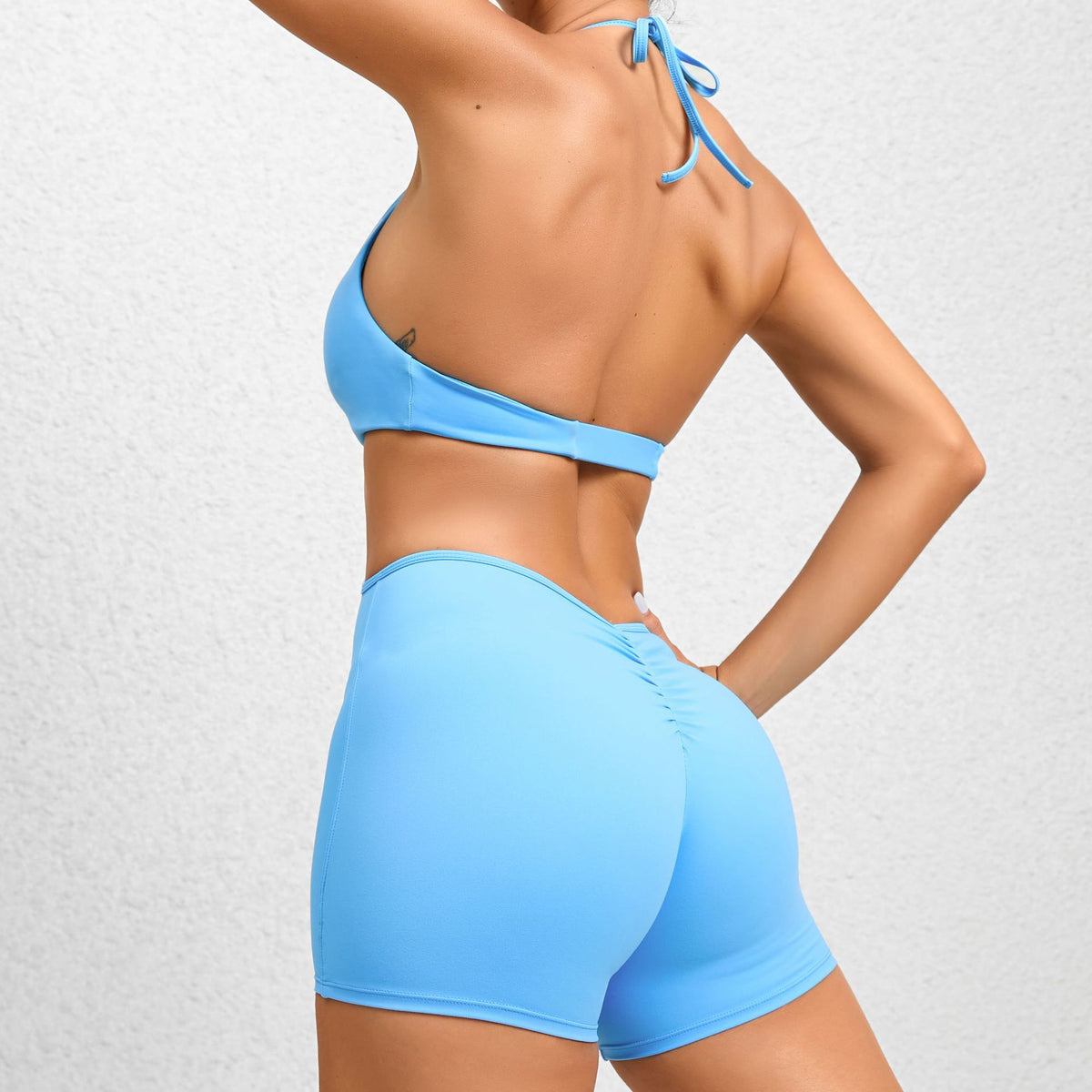 Seamless Two-Piece Fitness Yoga Jumpsuit for Workout