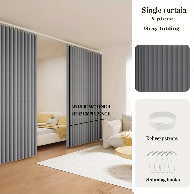 [Punch-Free 2D Door Curtain] Easy-To-Install Punch-Free 1pc 2D Door Curtain | Folding Curtain Door Curtain Partition Curtain, Suitable for Living Room, Bedroom, Kitchen Fume Partition, Comes with…