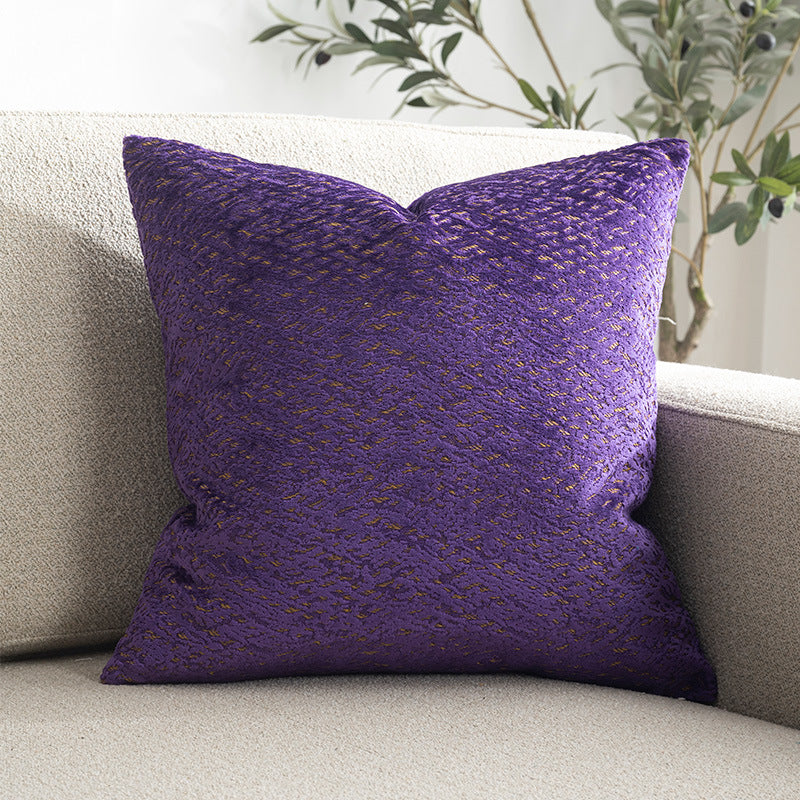Light Luxury Cut Pile Simple Home Living Room Sofa Pillowcase