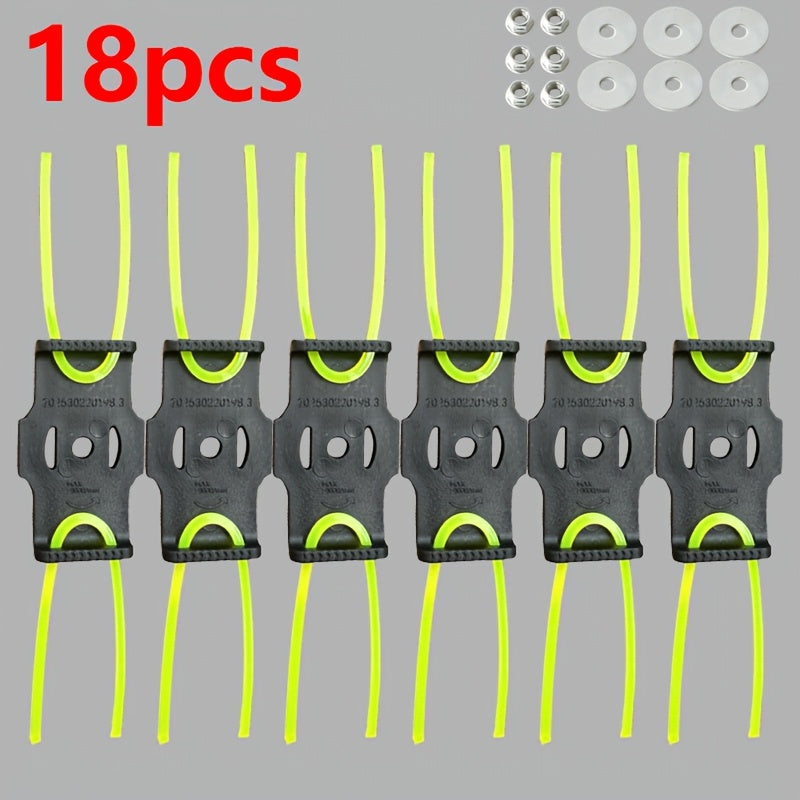 9-18 Piece Trimmer Line Set – Easy‑Install Durable Nylon Weed Cutting String