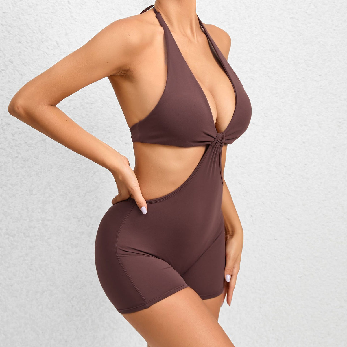 Seamless Two-Piece Fitness Yoga Jumpsuit for Workout