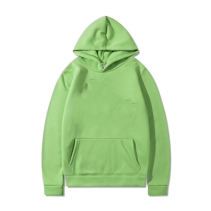 Cozy Green Fleece Hooded Sweatshirt