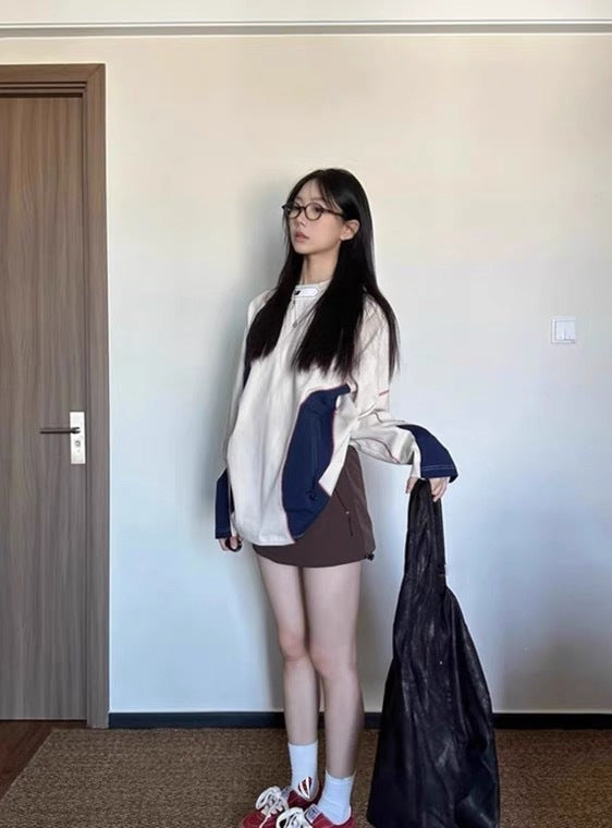 Cozy Geometric Loose Knit Sweater