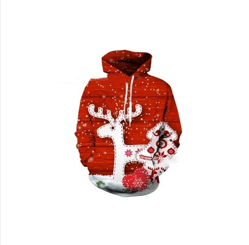 Festive Matching Christmas Hooded Pullover for Men & Women