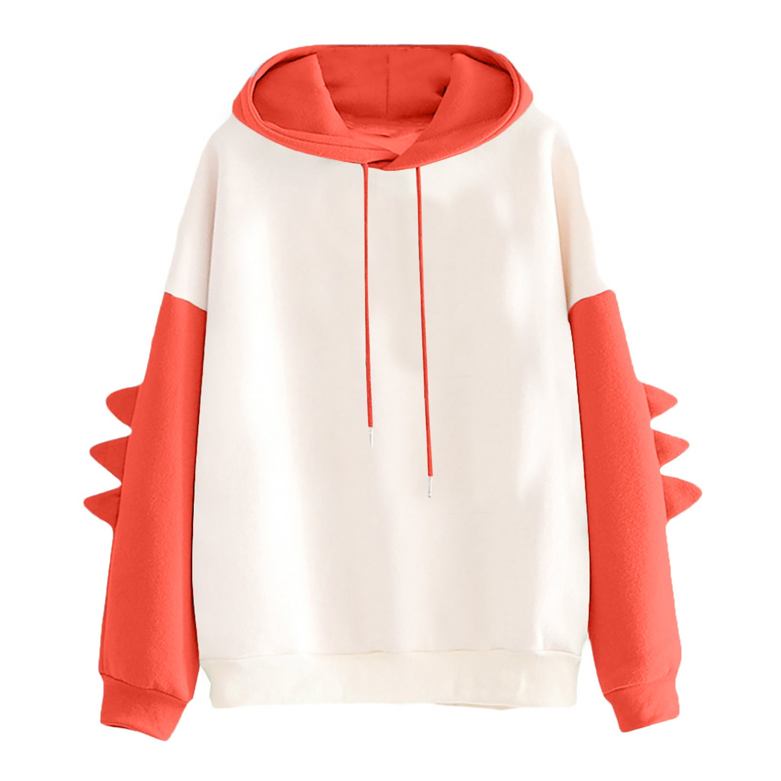 Korean Cute Dinosaur Contrast Color College Pullover Sweater