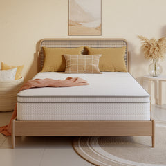 Memory foam hybrid mattress with pocket springs in multiple sizes