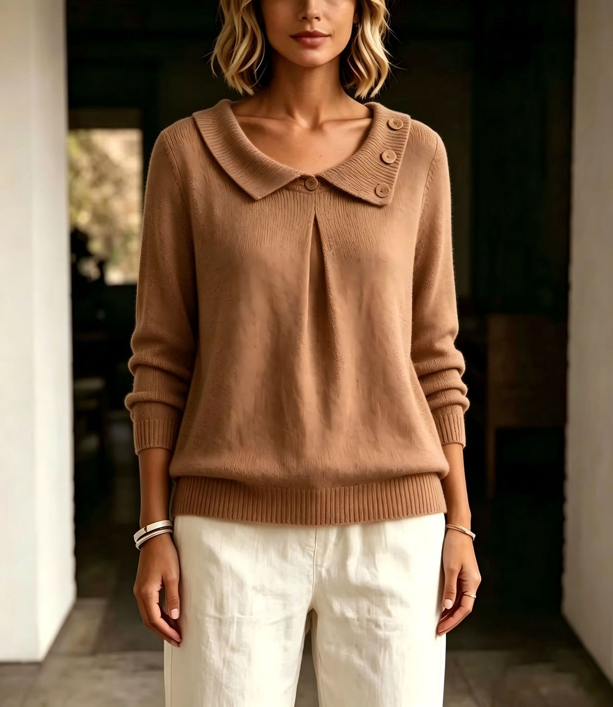 Solid Color Versatile New Pullover Sweater
