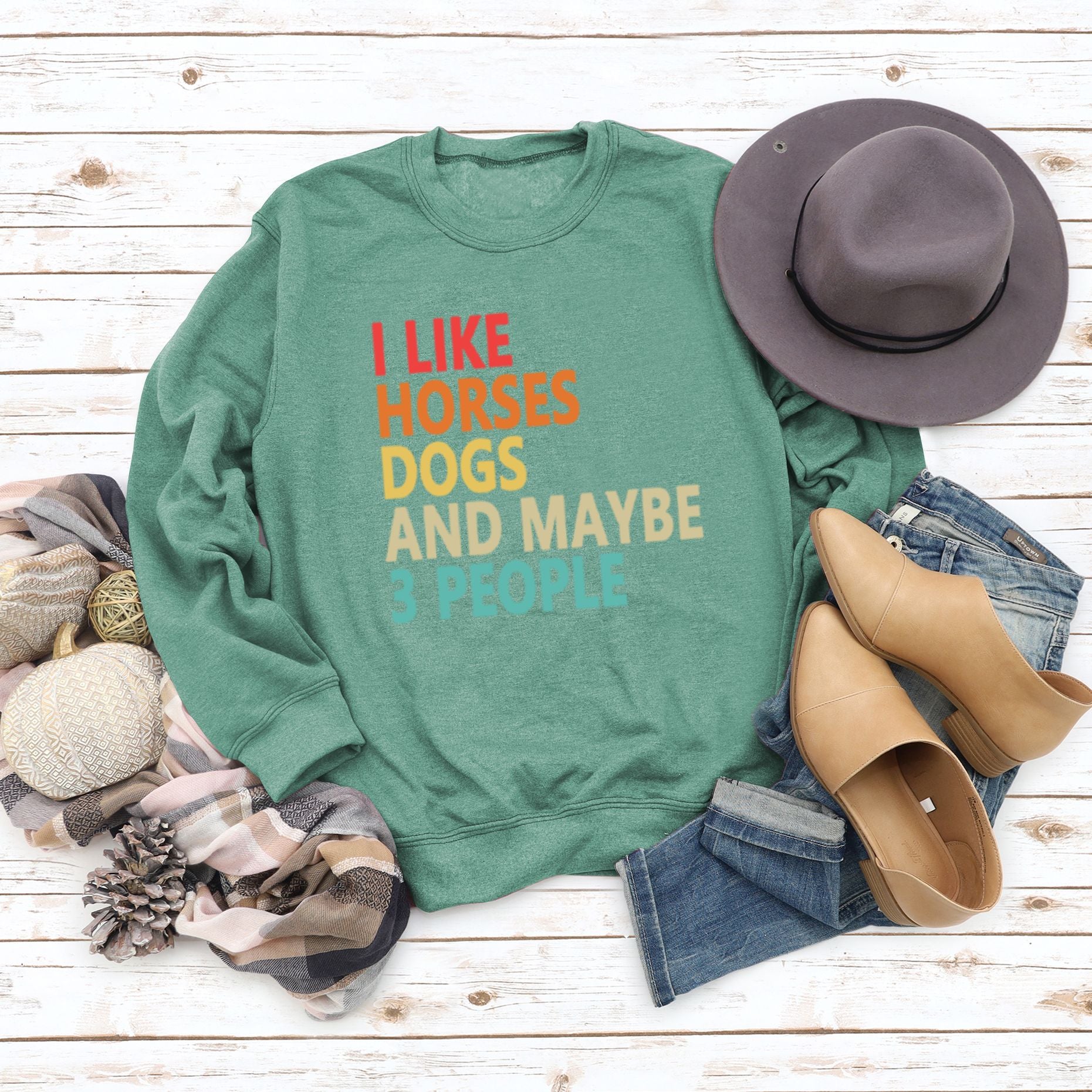 Women's Fashion Round Neck Printed Letter