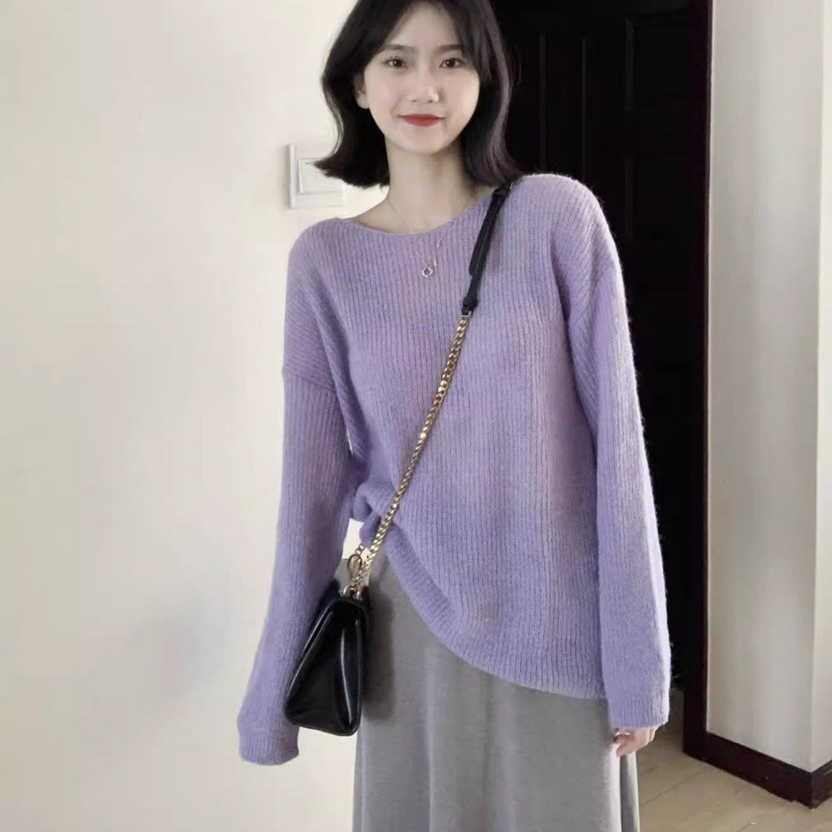 Thin Loose and Lazy Style Pullover Top