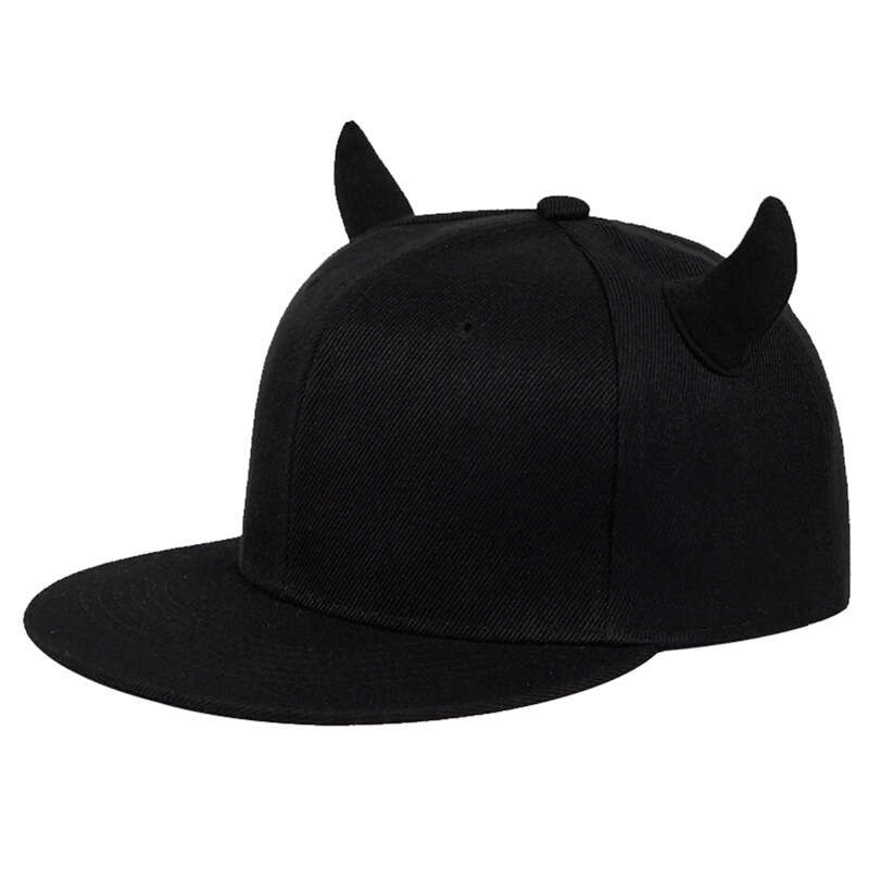 Parent-Child Cartoon Cap Set with Flat Brim