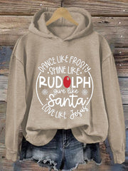 Women's Trendy 3D Letter Printed Graphic Hoodie