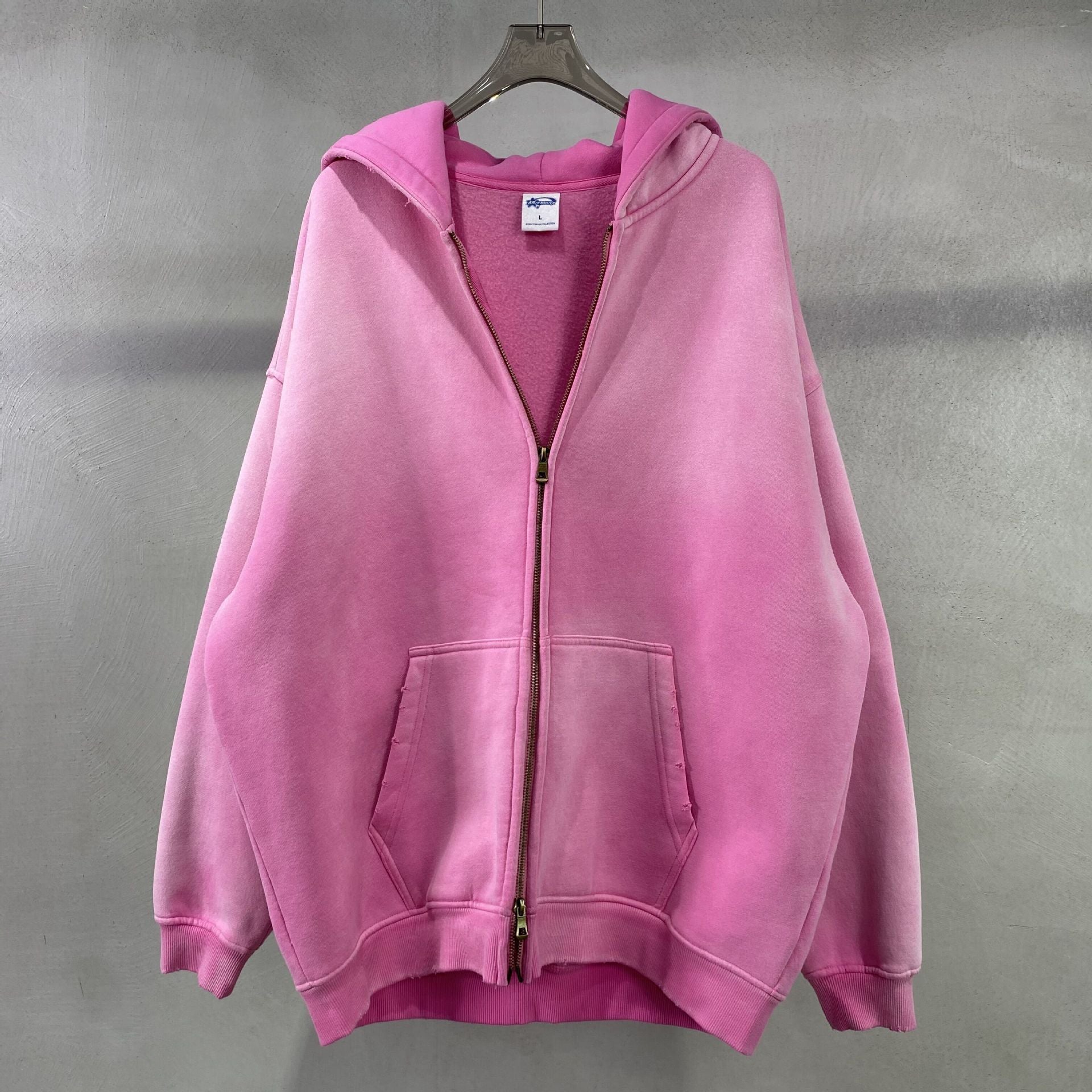 Vinted Wash Zip-Up Hoodie Sweatshirt