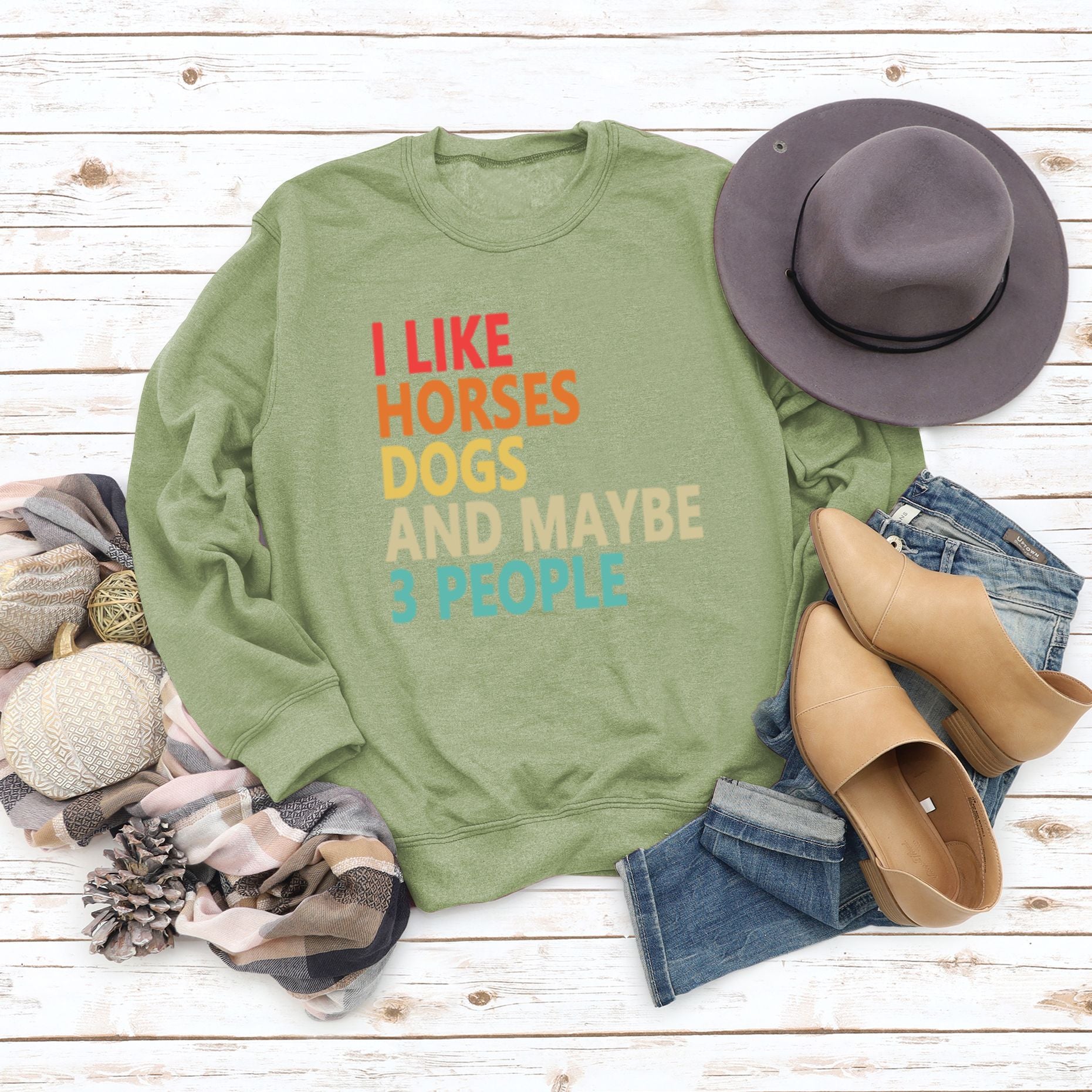 Women's Fashion Round Neck Printed Letter
