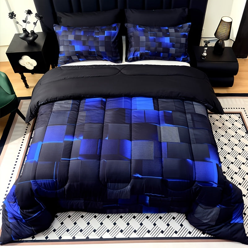 2‑Piece Solid Color Diamond‑Pattern Bed Sheet Set – Large & Extra‑Large, Ultra‑Fine Fiber Quilt with Pillowcase
