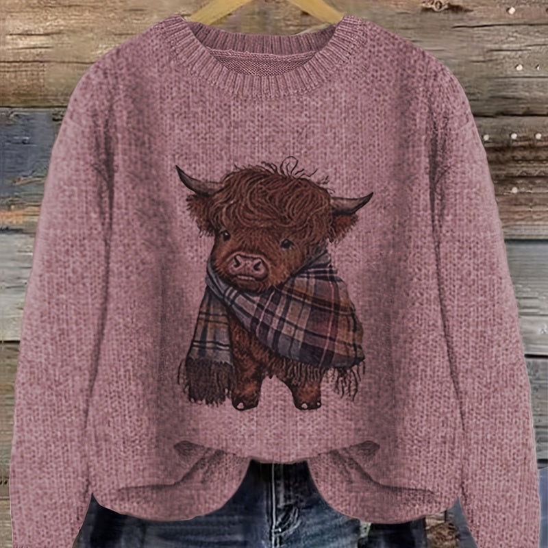 Cute Thick Needle Women's Sweater