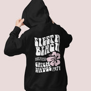 Chic Patterned Print Round Neck Hoodie for Women