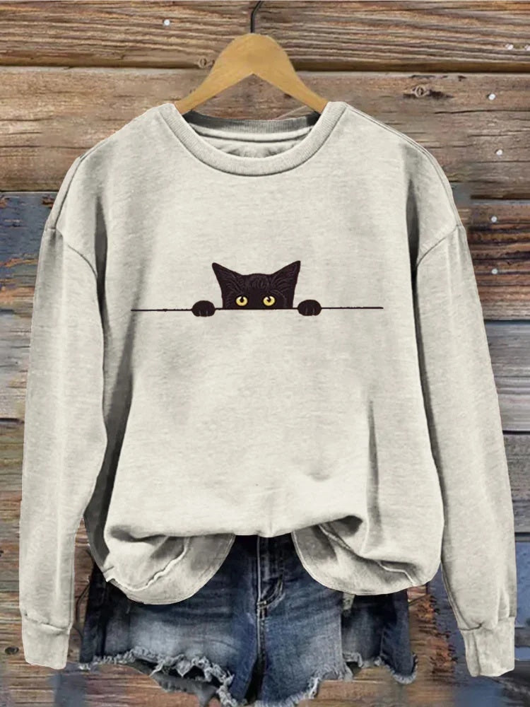 Festive Christmas Loose Crewneck Sweatshirt for Men & Women
