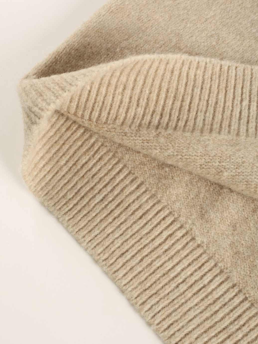 Oversized Crew Neck Button Knit Cardigan Women Soft Puff Sleeve Sweater Coat