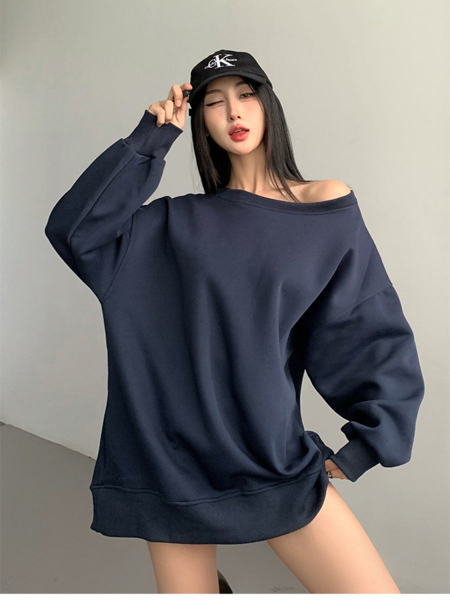 Chic Off-Shoulder Casual Loose Autumn & Winter Sweater