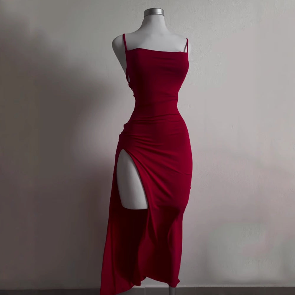 Sleeveless Back-tie Backless Dress for Women