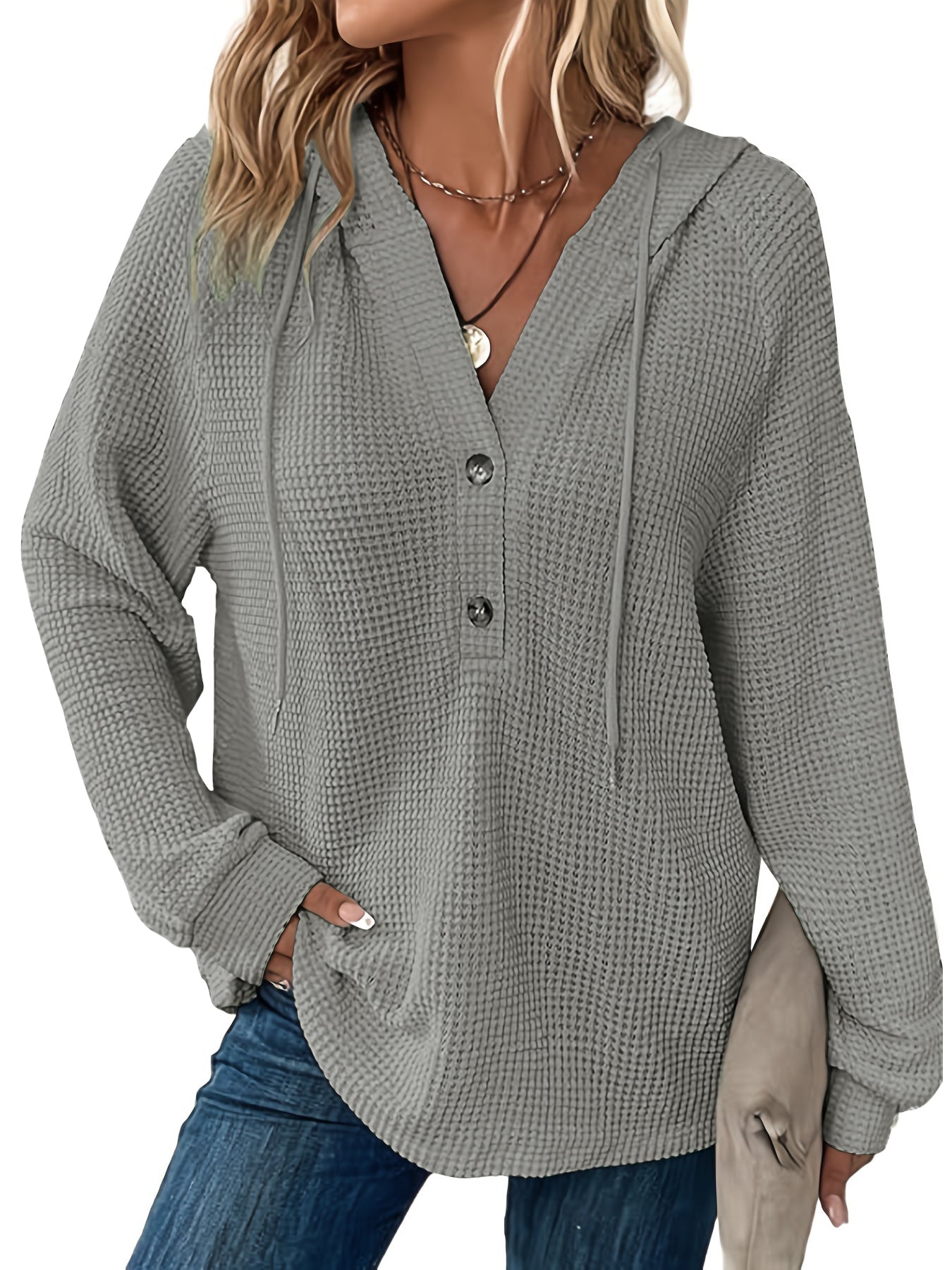 Women's Solid Color Long-Sleeve Sportswear Active Hoodie