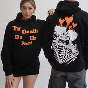 Unisex Fleece-Lined Casual Pullover Hoodie
