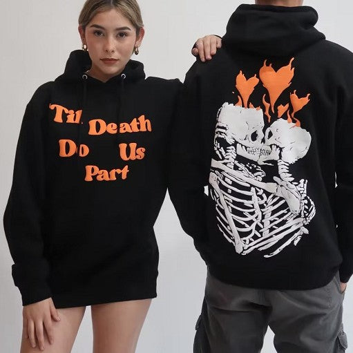 Unisex Fleece-Lined Casual Pullover Hoodie